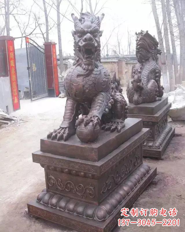 威海麒麟雕塑古老而又神秘