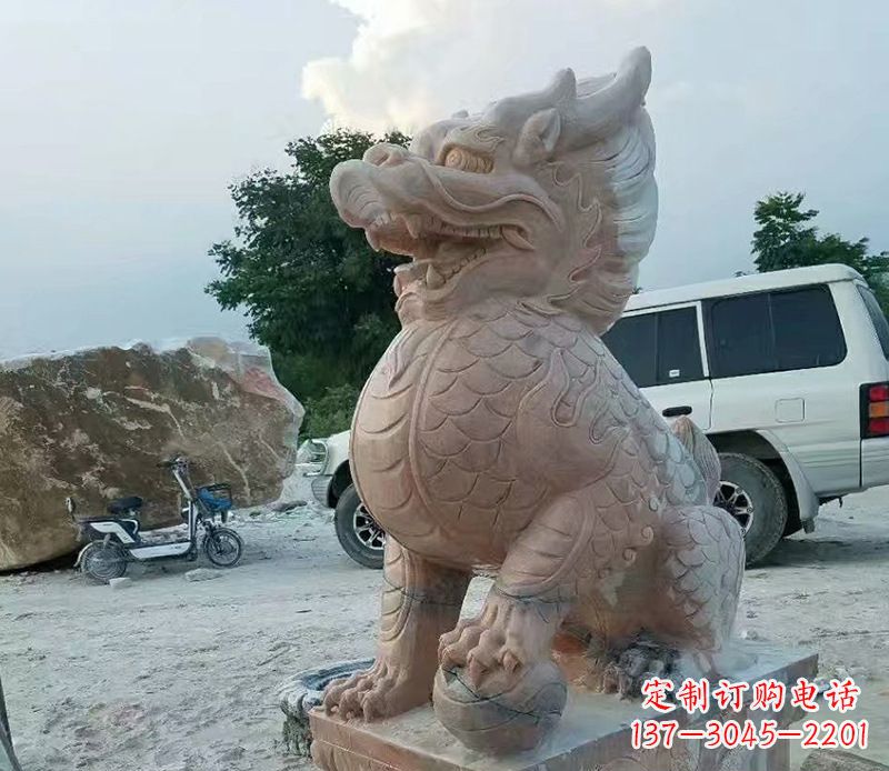 威海麒麟雕塑象征传统文化的精灵