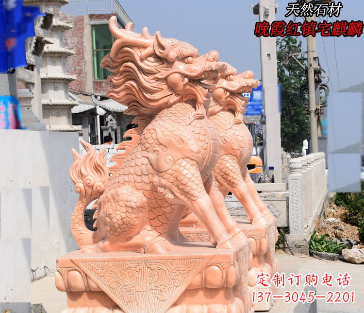 威海麒麟雕塑——美丽的晚霞之赞