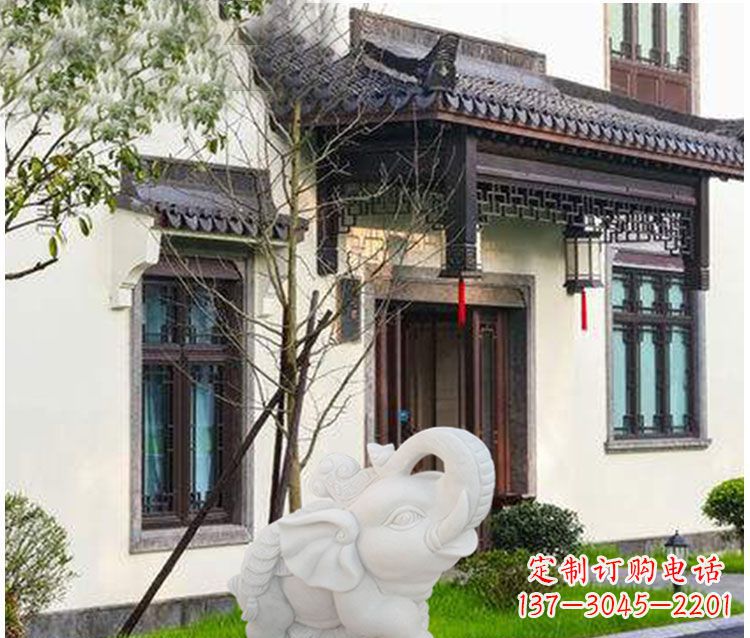 威海小象招财石雕——引领幸福的钥匙