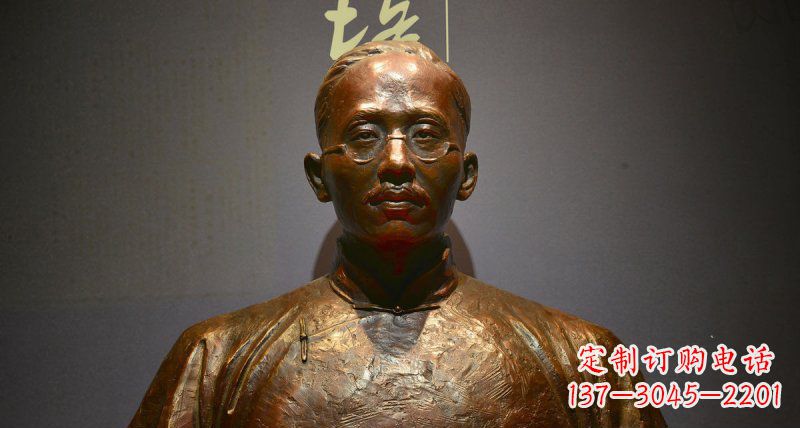 威海蔡元培先生名人胸像铜雕