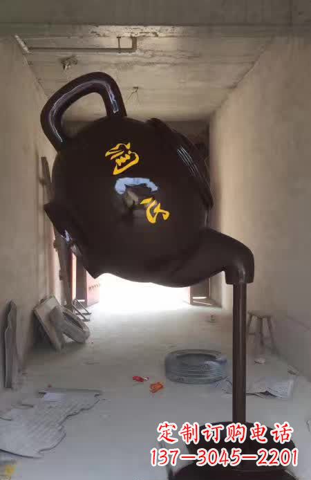 威海茶壶景观铜雕