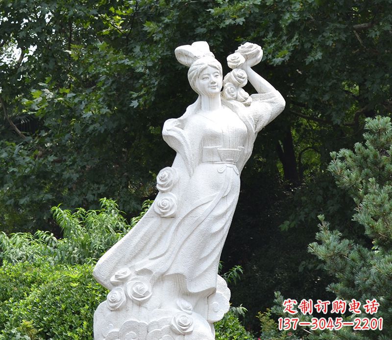 威海嫦娥奔月石雕绝美之作