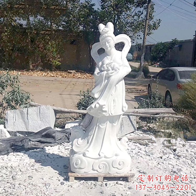 威海嫦娥奔月汉白玉精美雕像