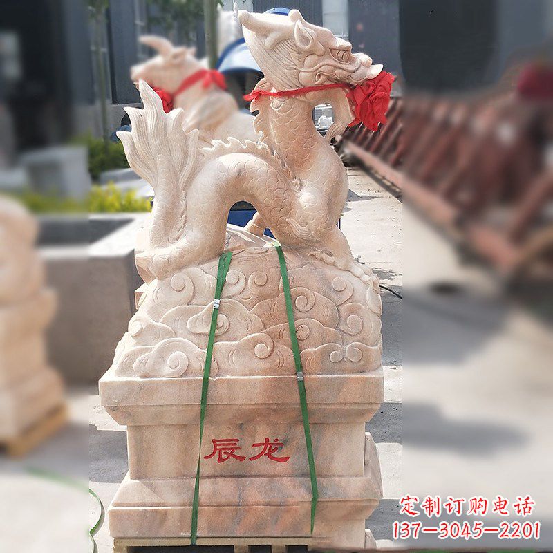 威海龙雕塑融合古典与现代