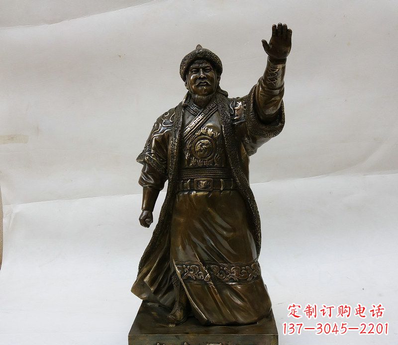 威海成吉思汗人物铜雕112