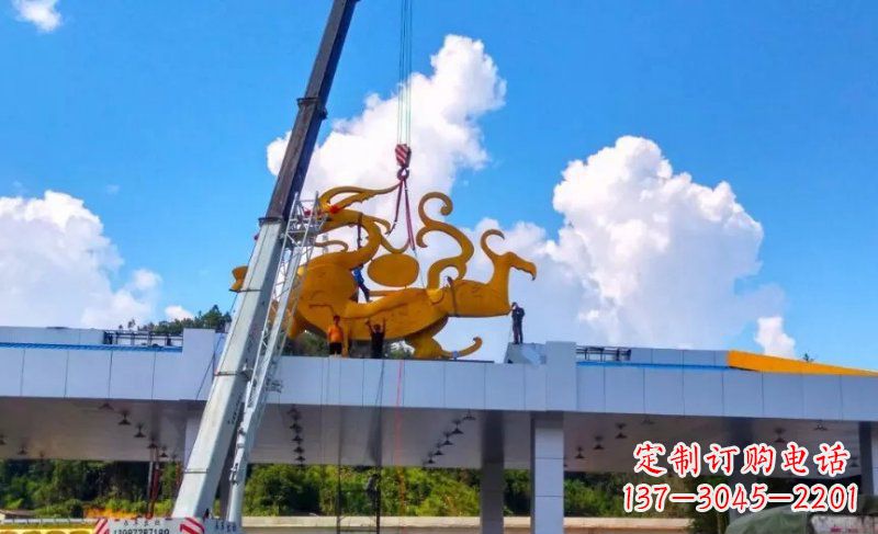 威海精美不锈钢龙雕塑,点缀城市之美