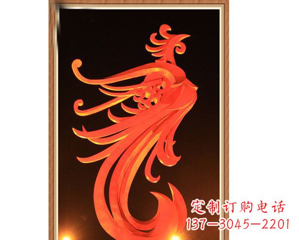 威海不锈钢凤凰雕塑美丽与传统的完美结合
