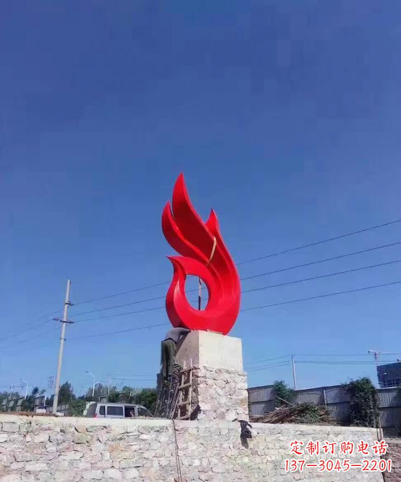 威海凤凰雕塑点缀城市的不锈钢景观