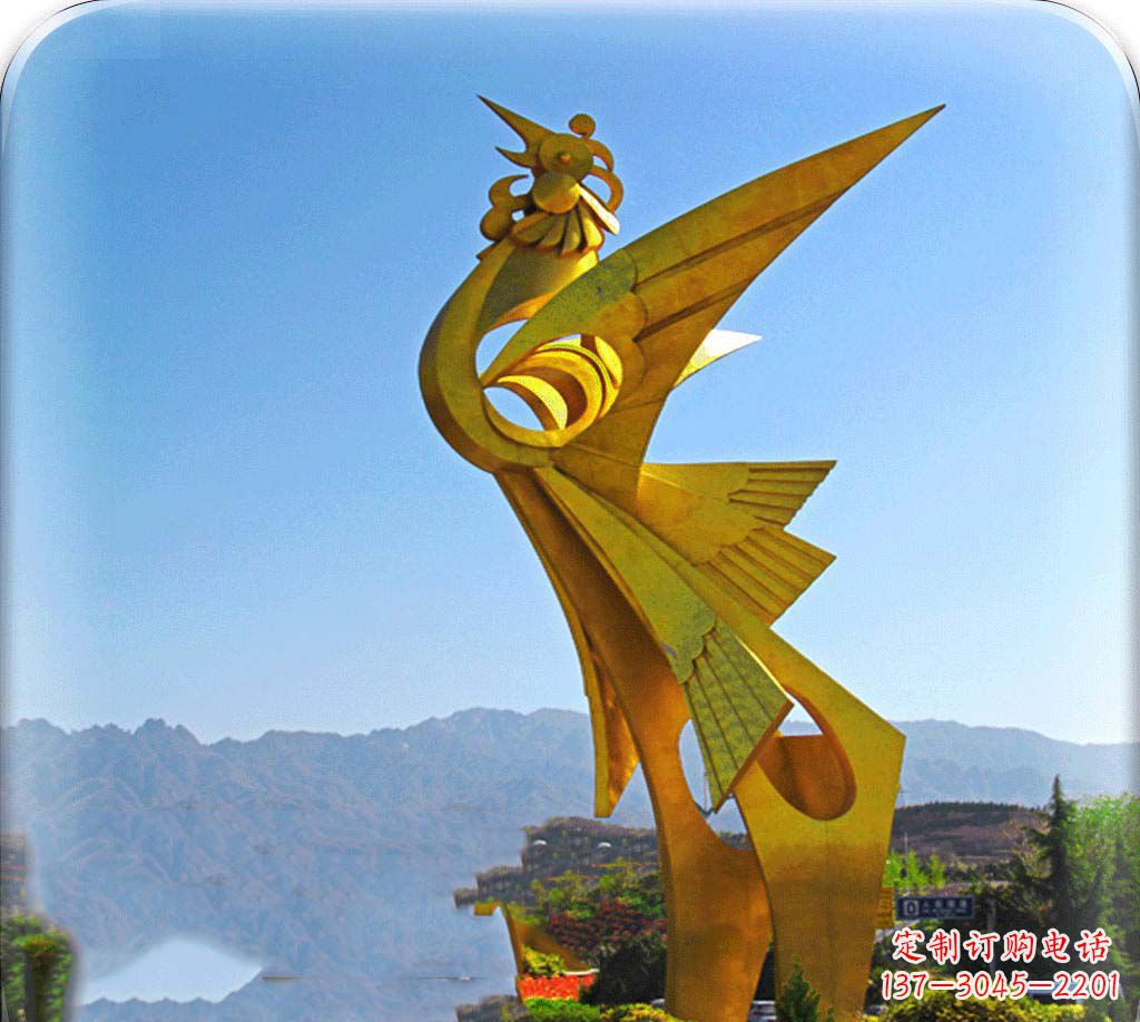 威海城市美化之翅——凤凰景观雕塑