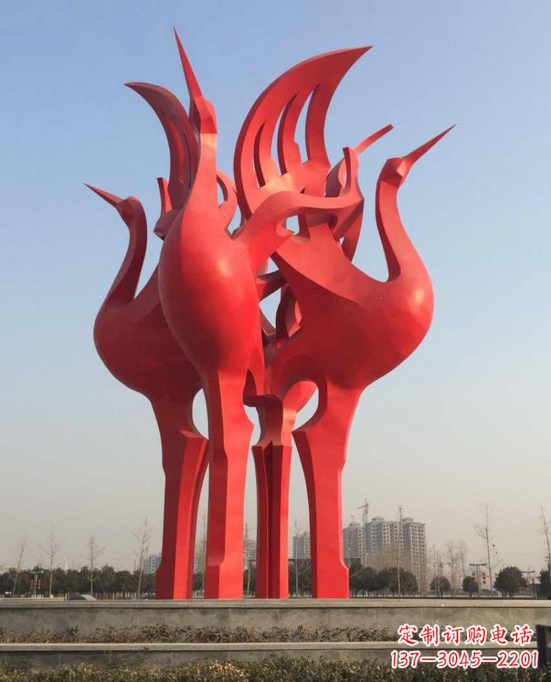 威海仙鹤雕塑一座城市的标志