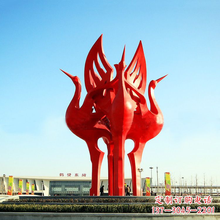 威海“仙鹤之歌仙鹤雕塑的精彩瞬间”