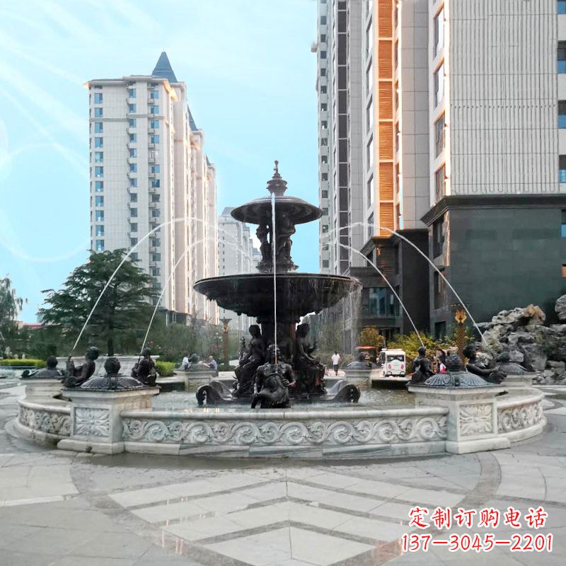 威海城市广场欧式水景喷泉雕塑的魅力