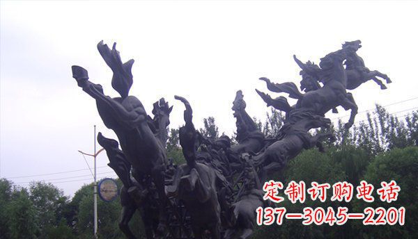 威海马雕塑精美绝伦的艺术品