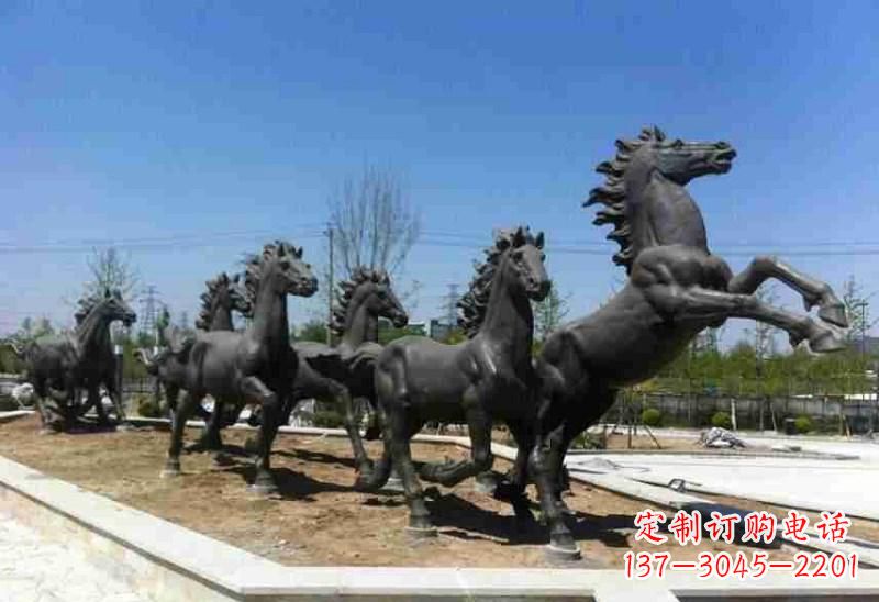威海铜马雕塑美观华贵的城市艺术