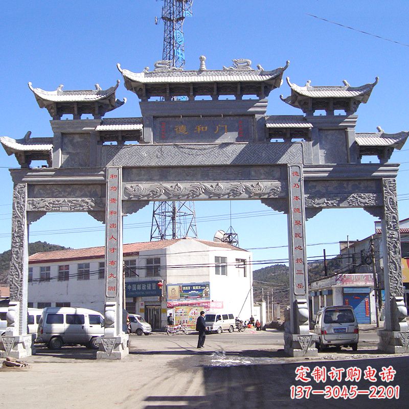 威海中国古代的牌楼雕塑——传承着历史文化的精髓