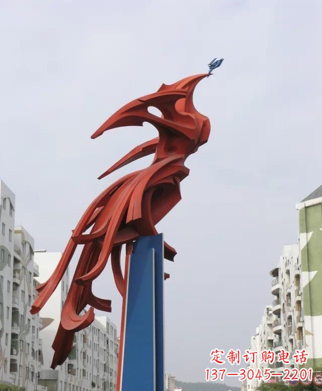 威海凤凰雕塑传承古老文化的艺术精品