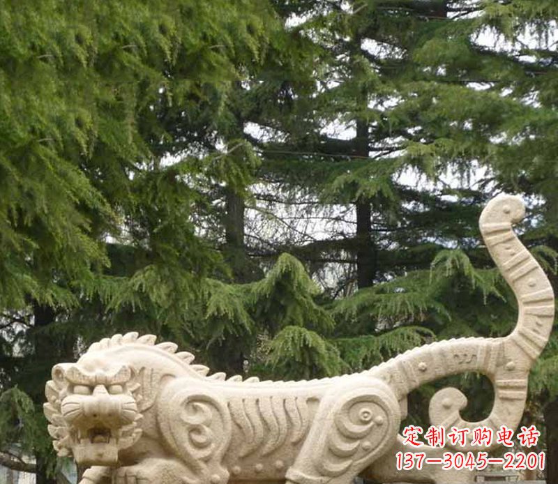 威海抽象老虎石雕