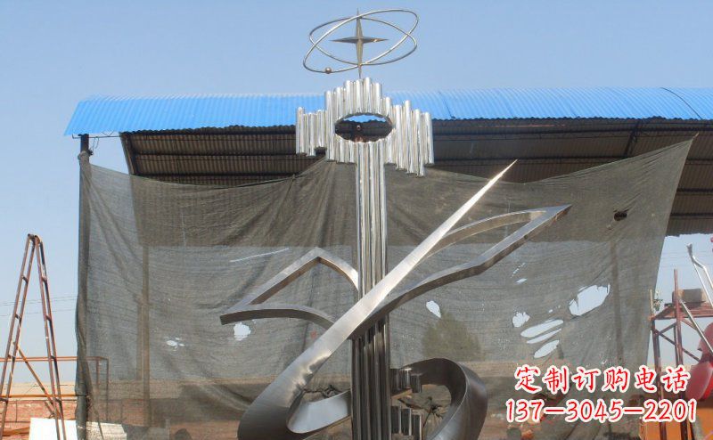 威海抽象钥匙校园不锈钢雕塑