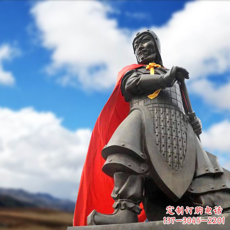 威海项羽雕塑——历史名人古代帝王的象征