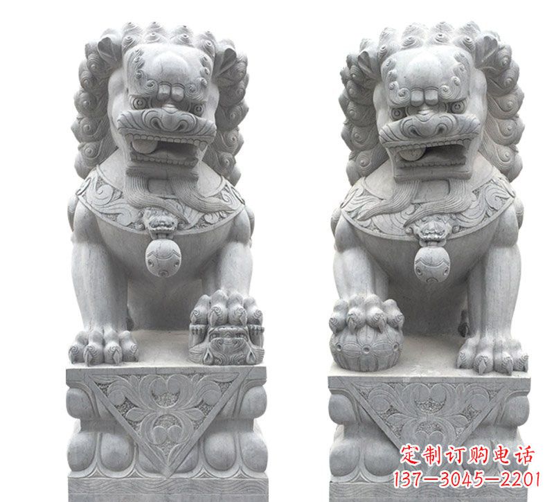 威海传统狮子石雕