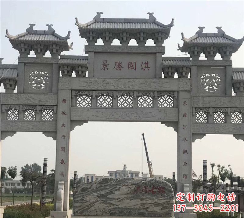威海中国传统石牌坊雕塑