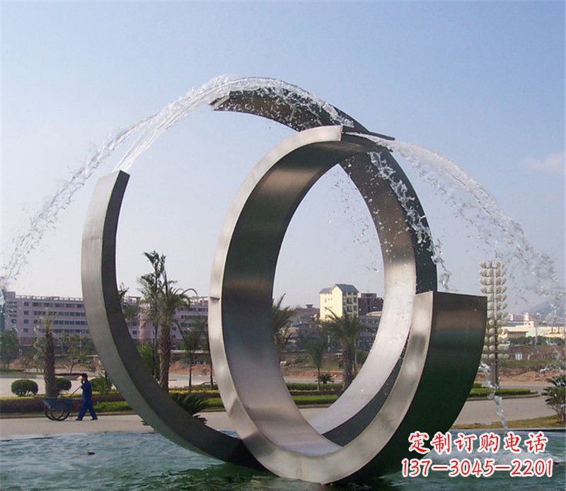 威海精美的不锈钢喷泉雕塑