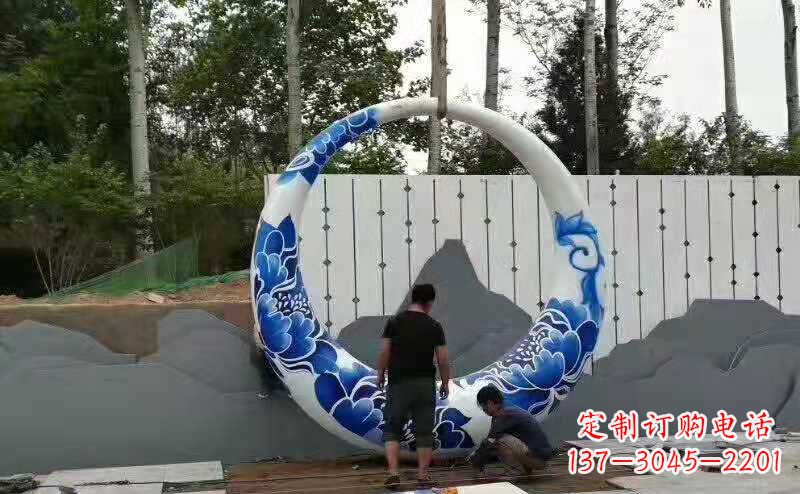 威海创意月亮雕塑广场雕塑户外摆件