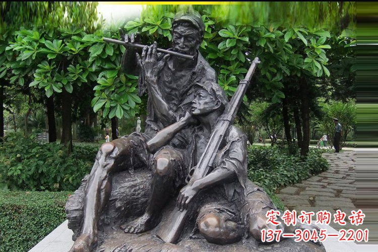 威海红军战士雕塑——抒发军旅情怀
