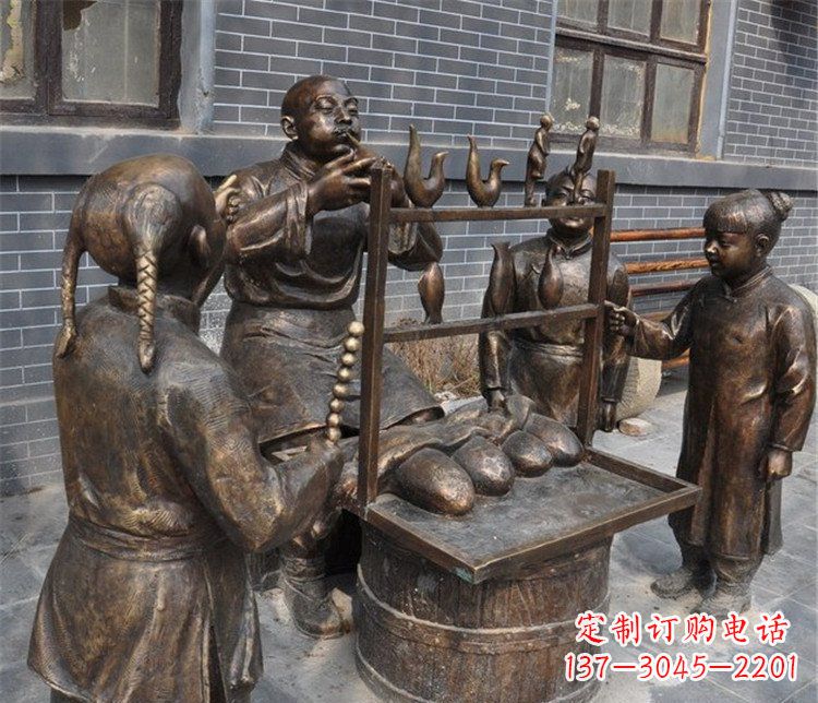威海糖人雕塑——街边温馨的小情调
