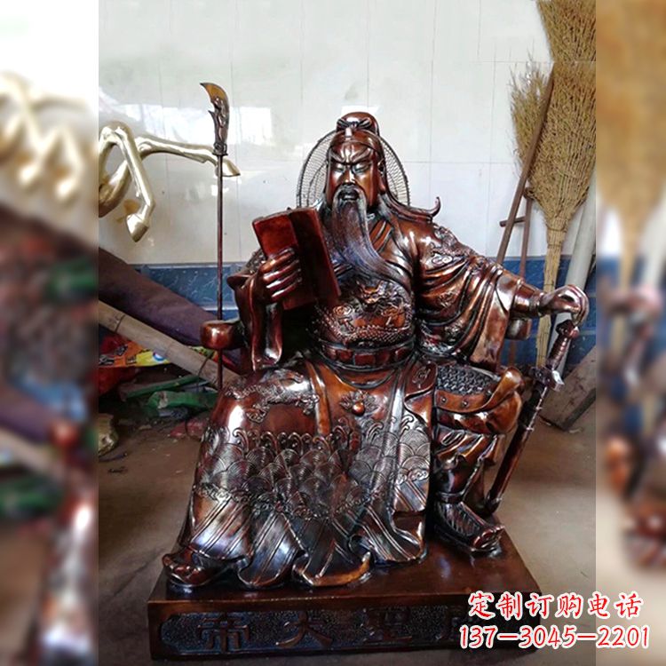 威海关公雕塑传承中华文化的珍贵标志