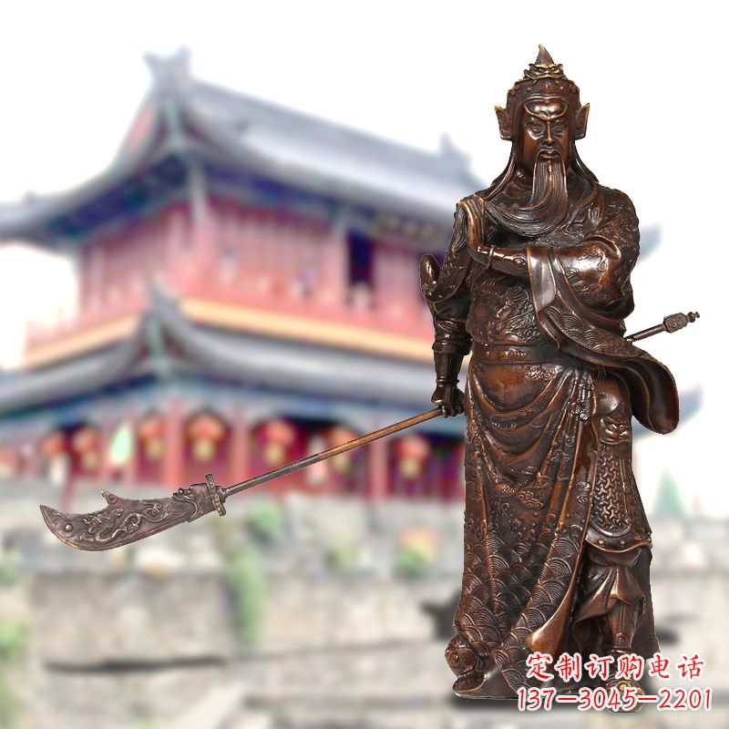 威海关公铜像千秋英雄的传奇