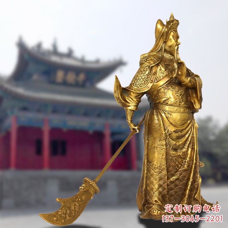 威海铜雕关羽传承精神气质