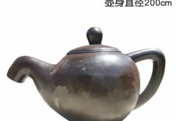 威海青铜茶壶雕塑——彰显传统文化的艺术精髓