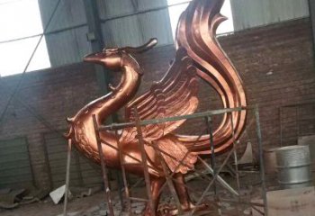 威海朱雀神兽纯铜陵光神君雕塑