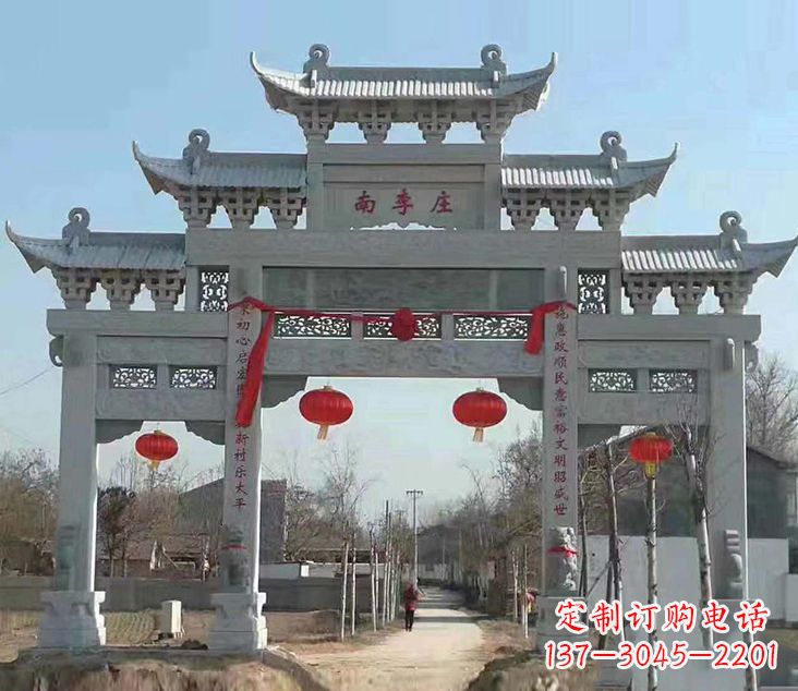 威海祠堂石牌坊雕塑艺术精粹