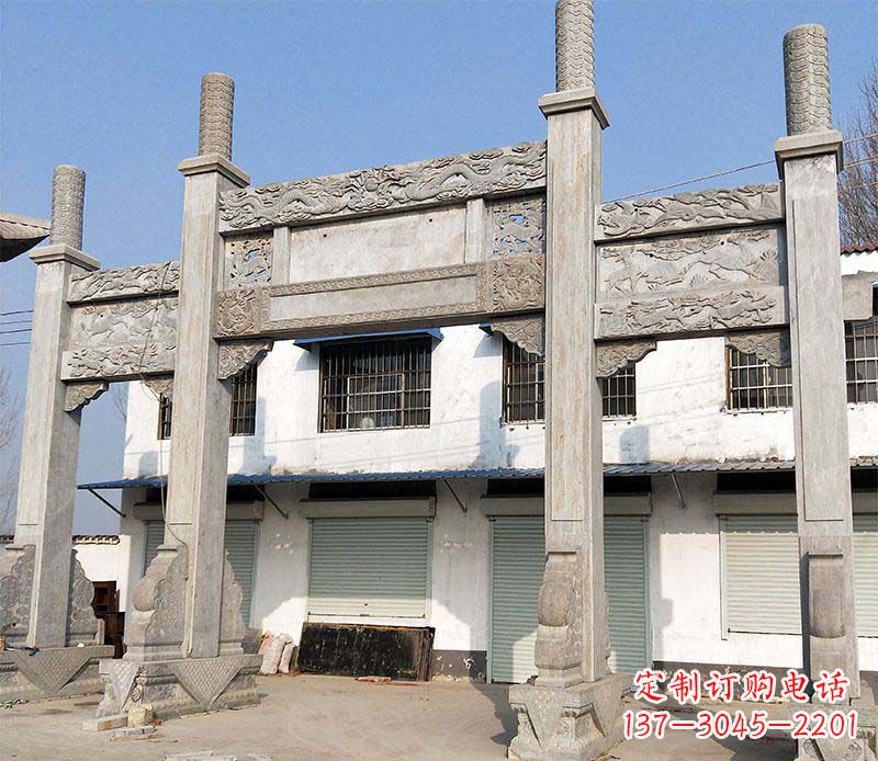 威海石牌坊雕塑——传承中国传统文化