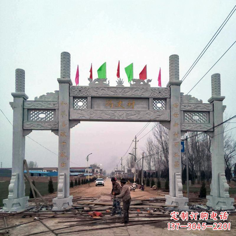 威海传承古老石牌坊雕塑