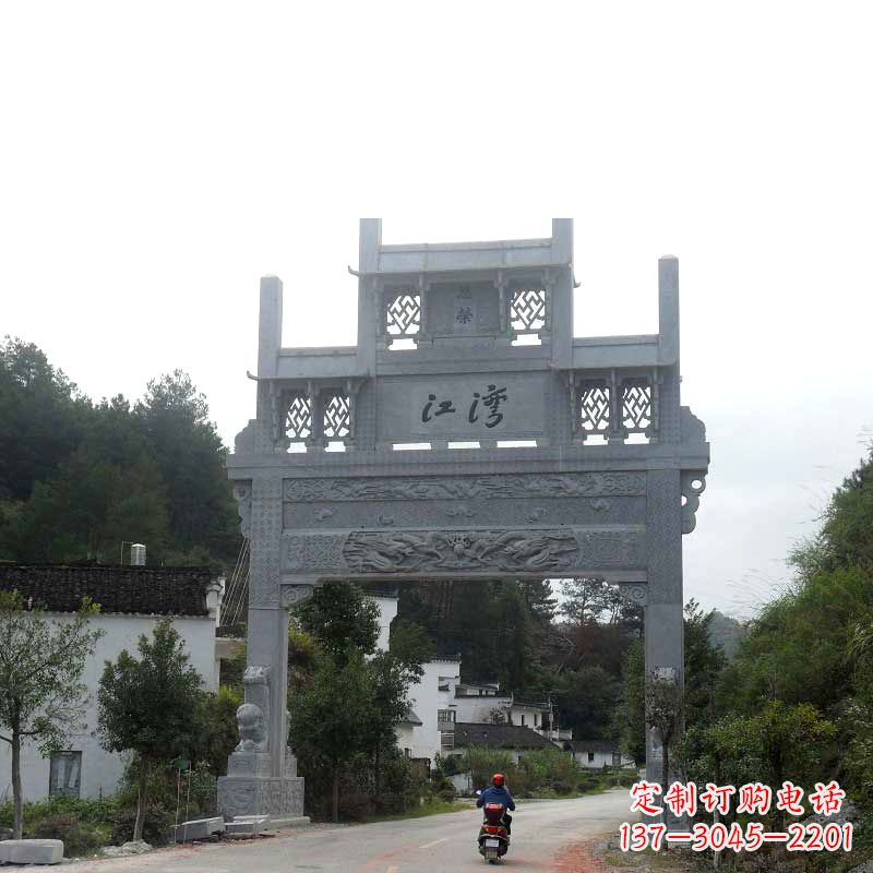 威海精美石牌坊雕塑——传承中国古典文化