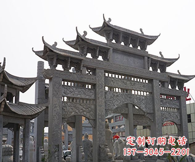 威海牌坊石雕传承传统文化的艺术精品