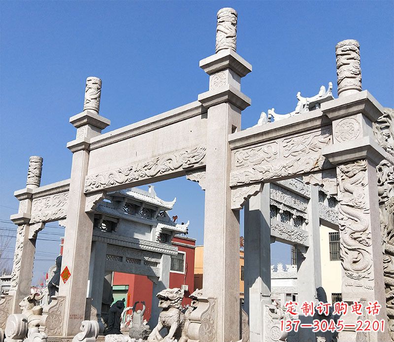 威海村庄牌坊石雕——记录着悠久历史的传承