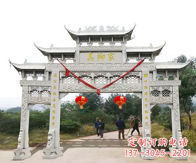 威海牌坊雕塑珍贵的传统文化