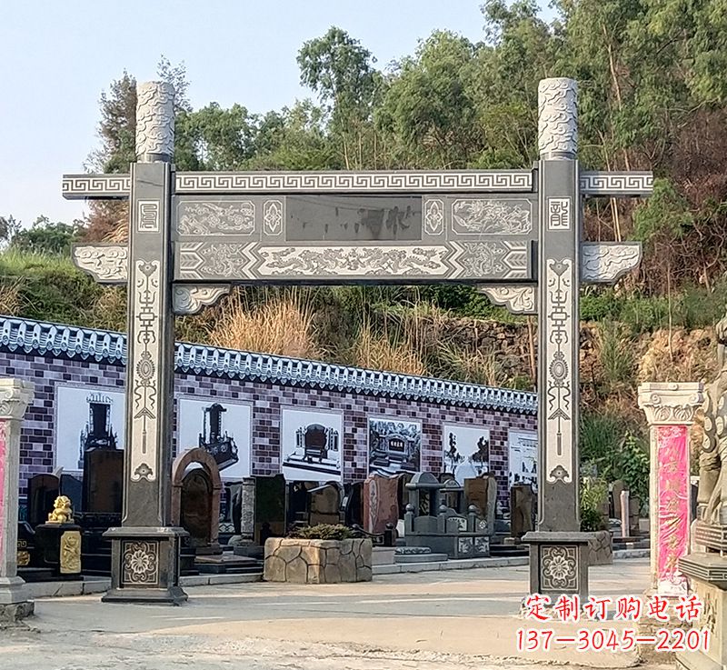 威海古村牌坊雕塑精湛技艺的经典之作