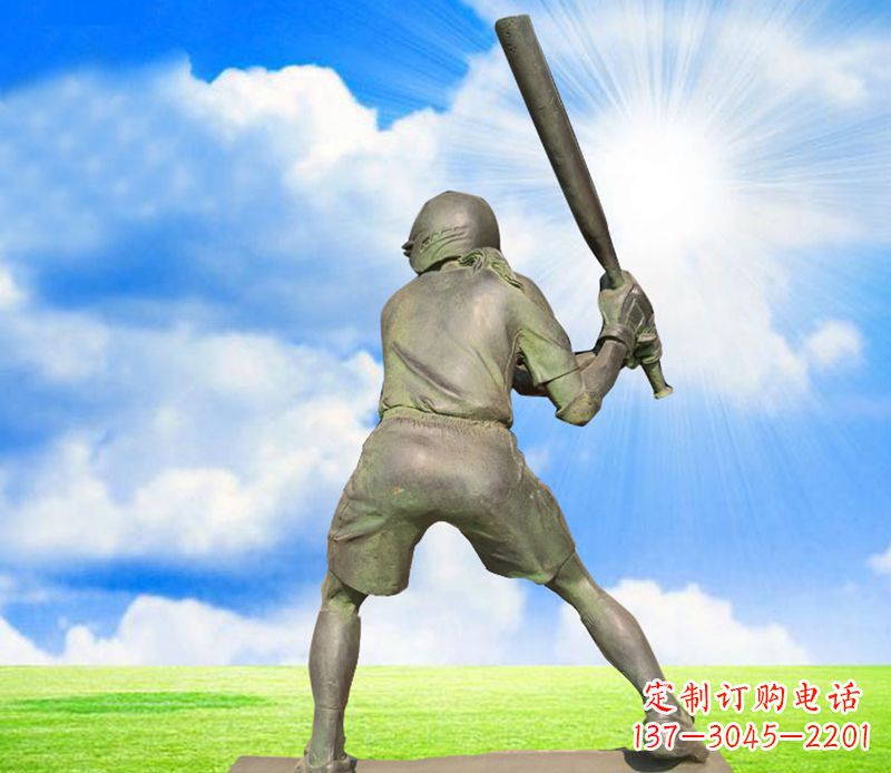 威海纪念棒球精美的棒球雕塑