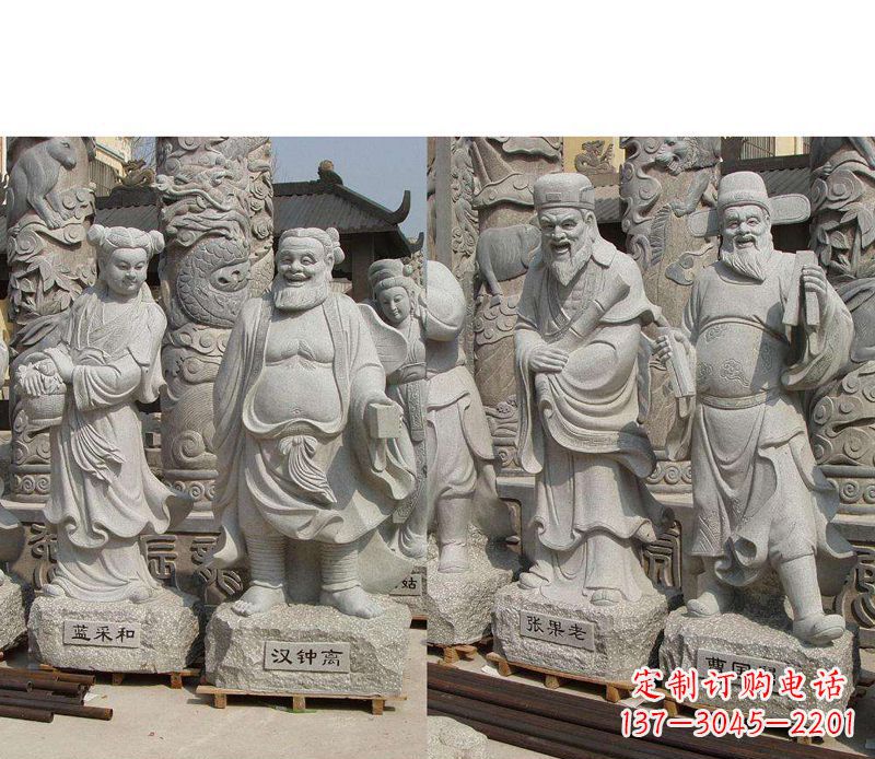 威海大理石八仙雕塑神秘的艺术之美