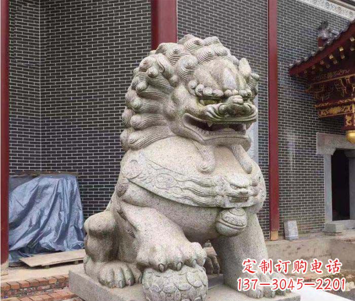 威海巨型大理石狮子雕塑