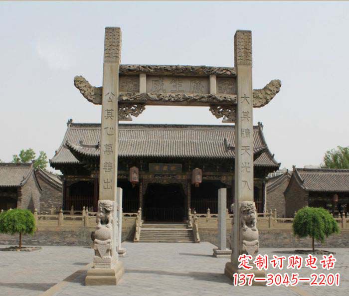 威海大理石牌楼雕塑——艺术精粹
