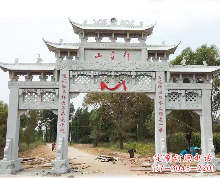 威海大理石牌坊雕塑