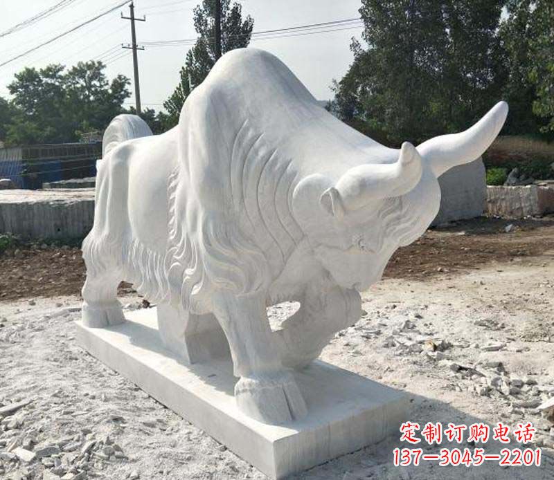威海大理石动物雕塑美丽的艺术品