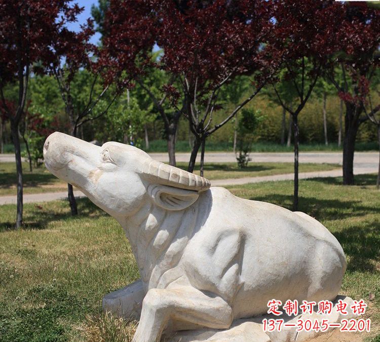 威海大理石动物雕塑传承文化的艺术精品